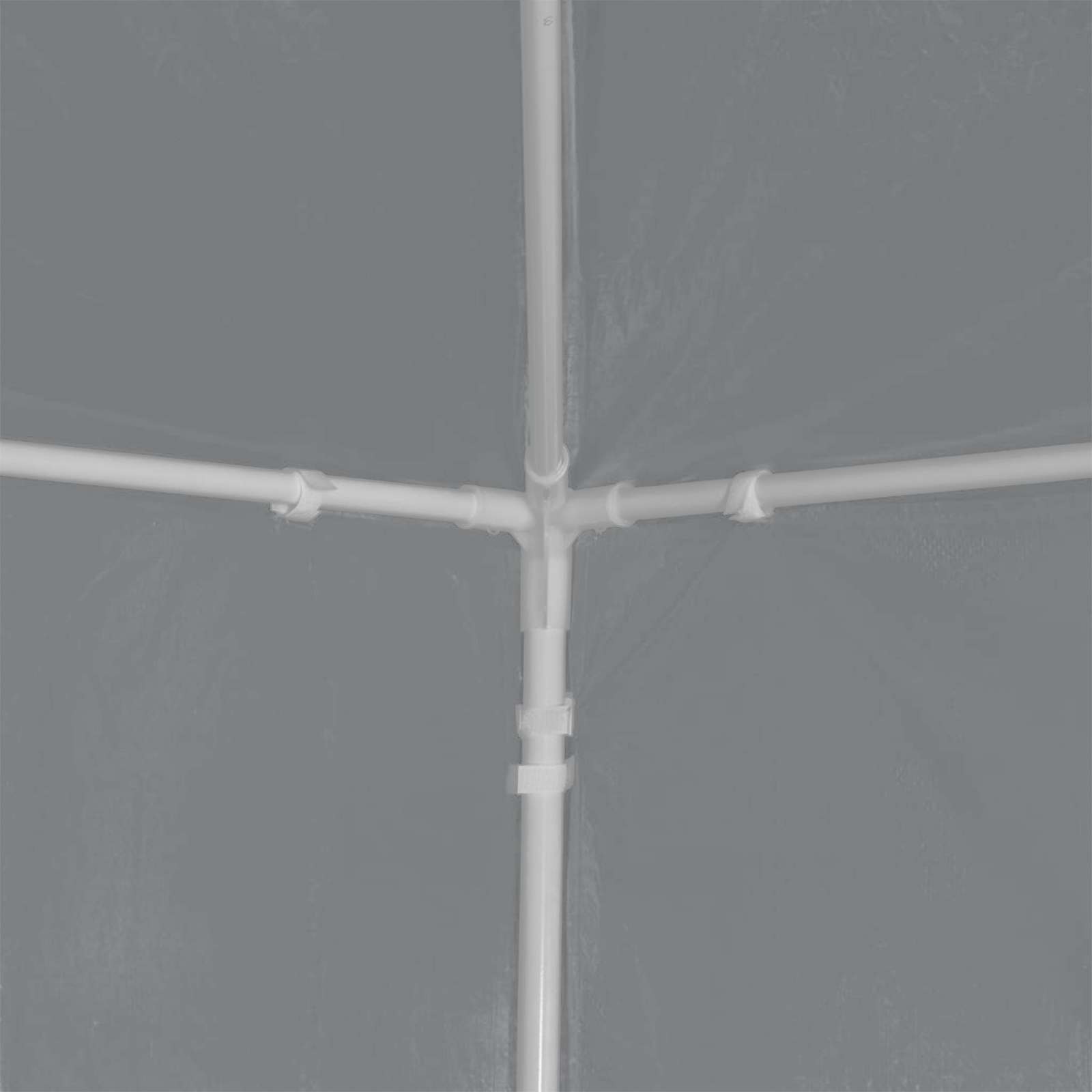 Tenda Party 300 x 300 x 255 cm Grigio Chiaro PE e Acciaio | homemem39