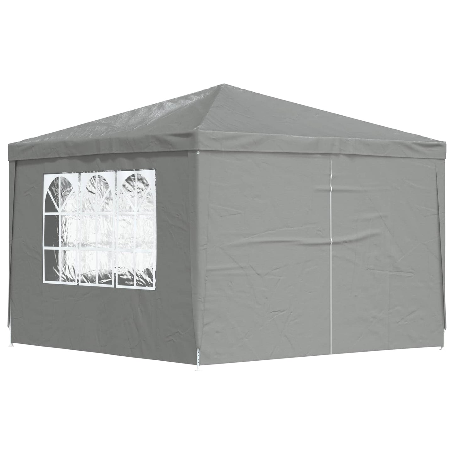 Tenda Party 300 x 300 x 255 cm Grigio Chiaro PE e Acciaio | homemem39