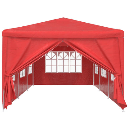 Tenda Party 900 x 300 x 255 cm Rosso PE e Acciaio | homemem39