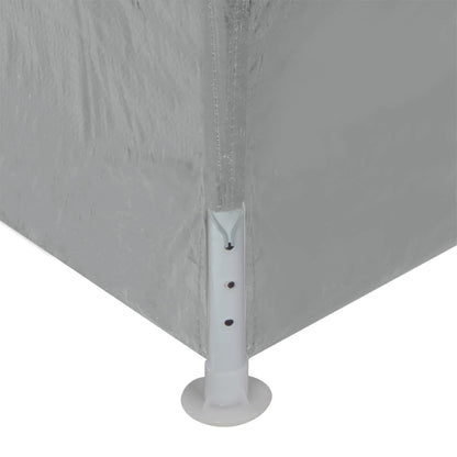 Tenda Party 900 x 300 x 255 cm Grigio Chiaro PE e Acciaio | homemem39