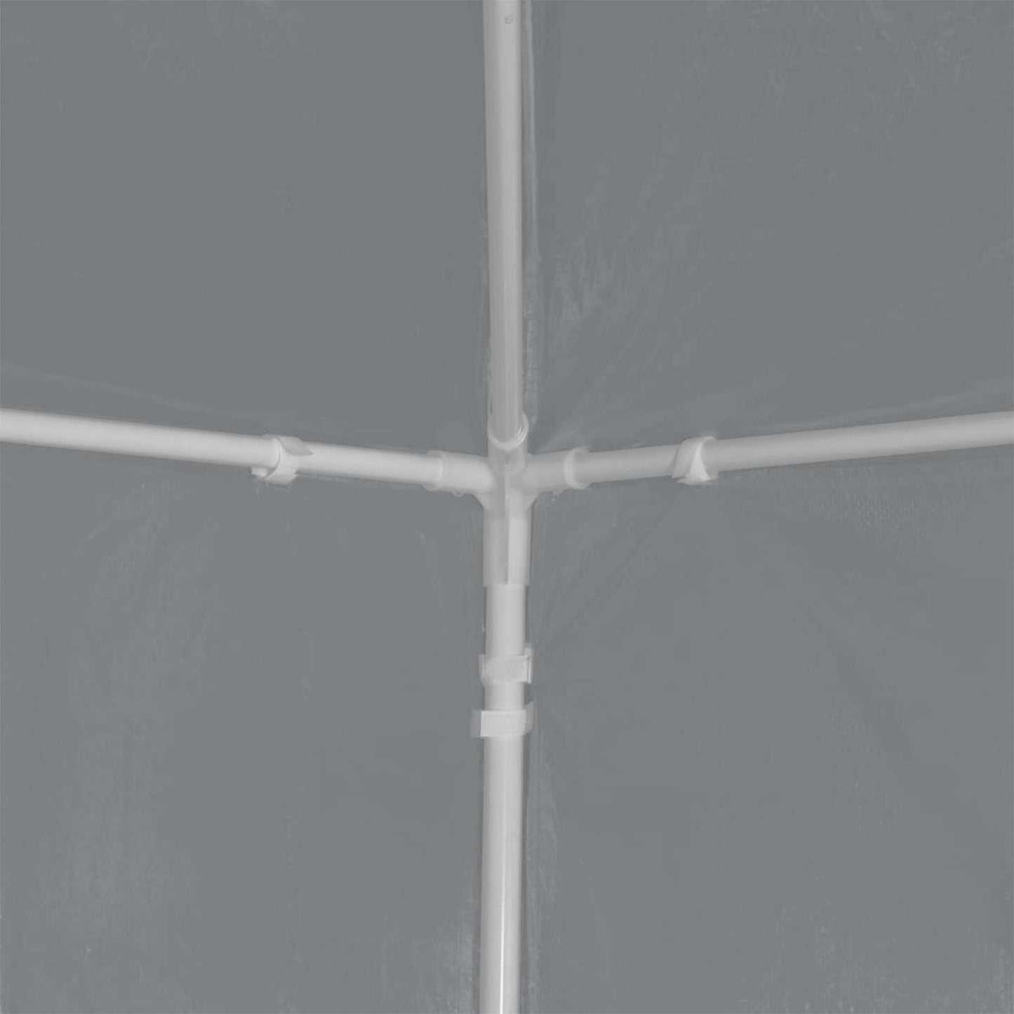 Tenda Party 900 x 300 x 255 cm Grigio Chiaro PE e Acciaio | homemem39