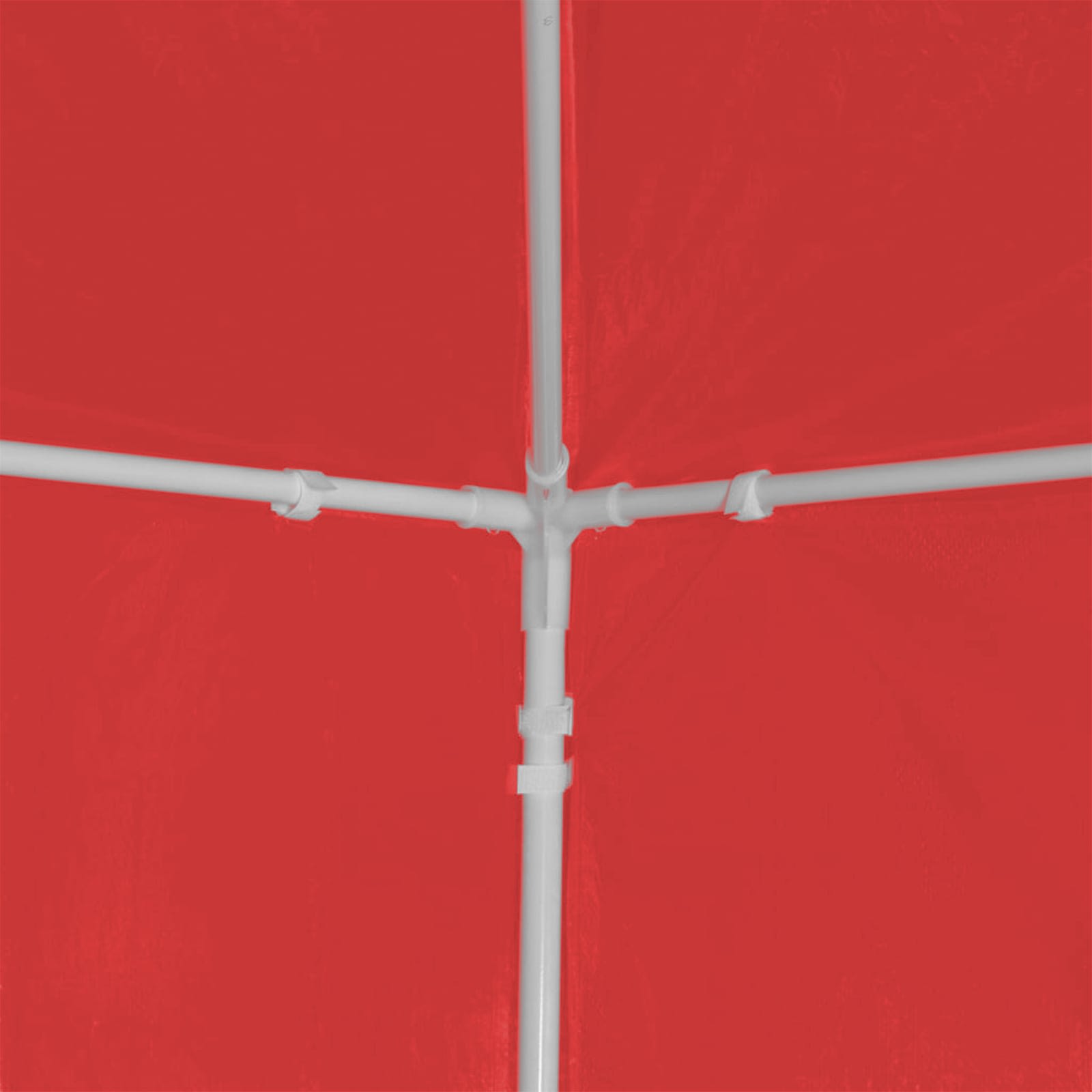 Tenda Party 1200 x 300 x 255 cm Rosso PE e Acciaio | homemem39