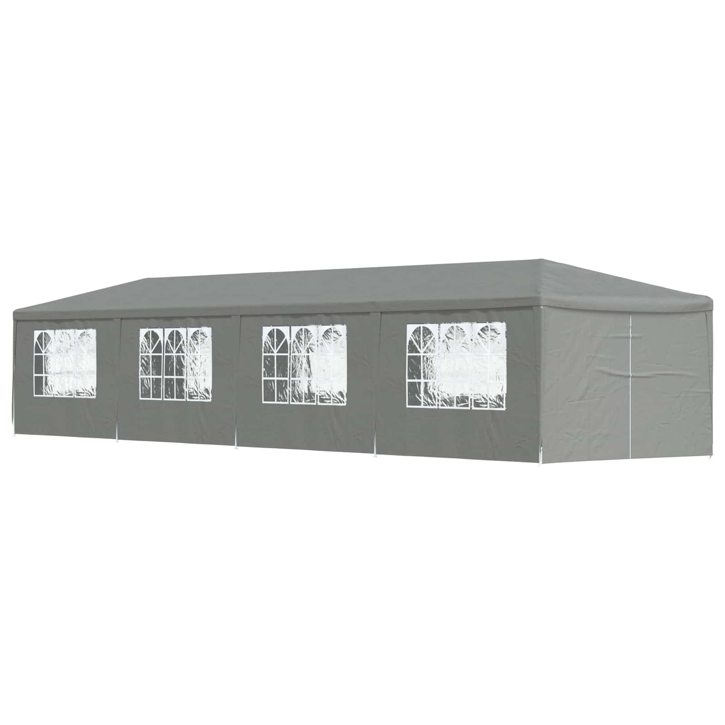 Tenda Party 1200 x 300 x 255 cm Grigio Chiaro PE e Acciaio | homemem39
