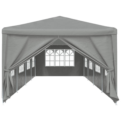 Tenda Party 1200 x 300 x 255 cm Grigio Chiaro PE e Acciaio | homemem39