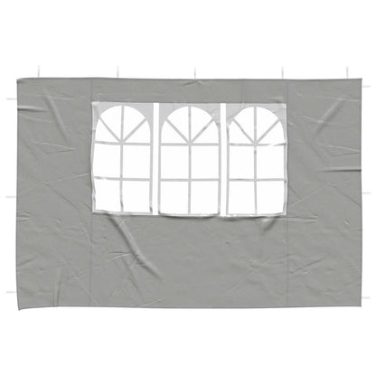 Parete per tenda da festa 2 pcs 300 x 195 cm Grigio Chiaro
