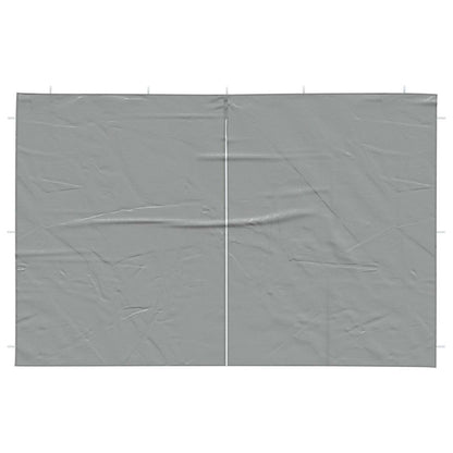 Parete per tenda da festa 2 pcs Grigio Chiaro 400 x 195 cm | homemem39