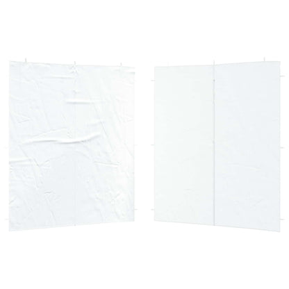 Parete per tenda da festa 2 pcs Bianco 200 x 195 cm | homemem39