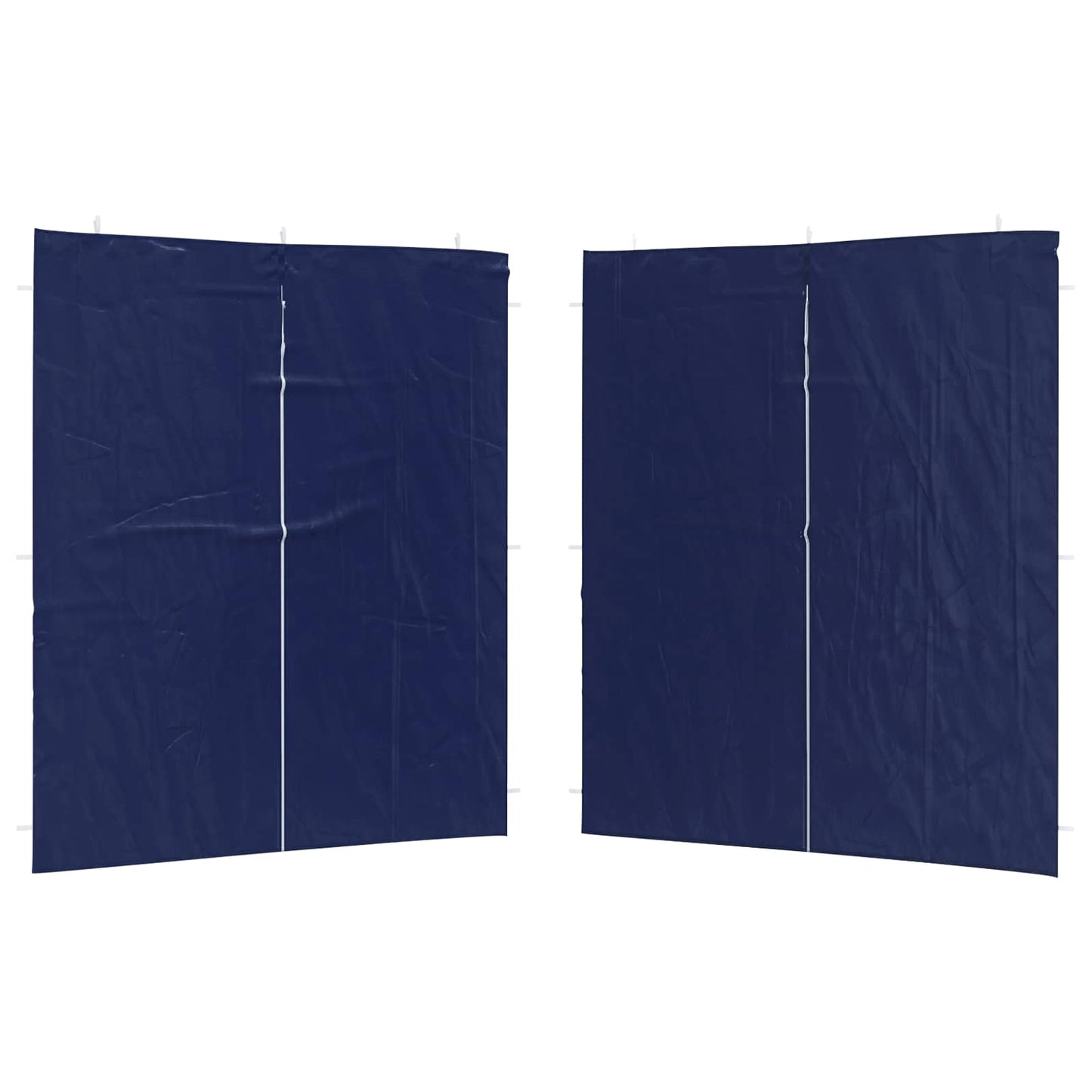 Parete per tenda da festa 2 pcs Blu 200 x 195 cm PE e Acciaio | homemem39