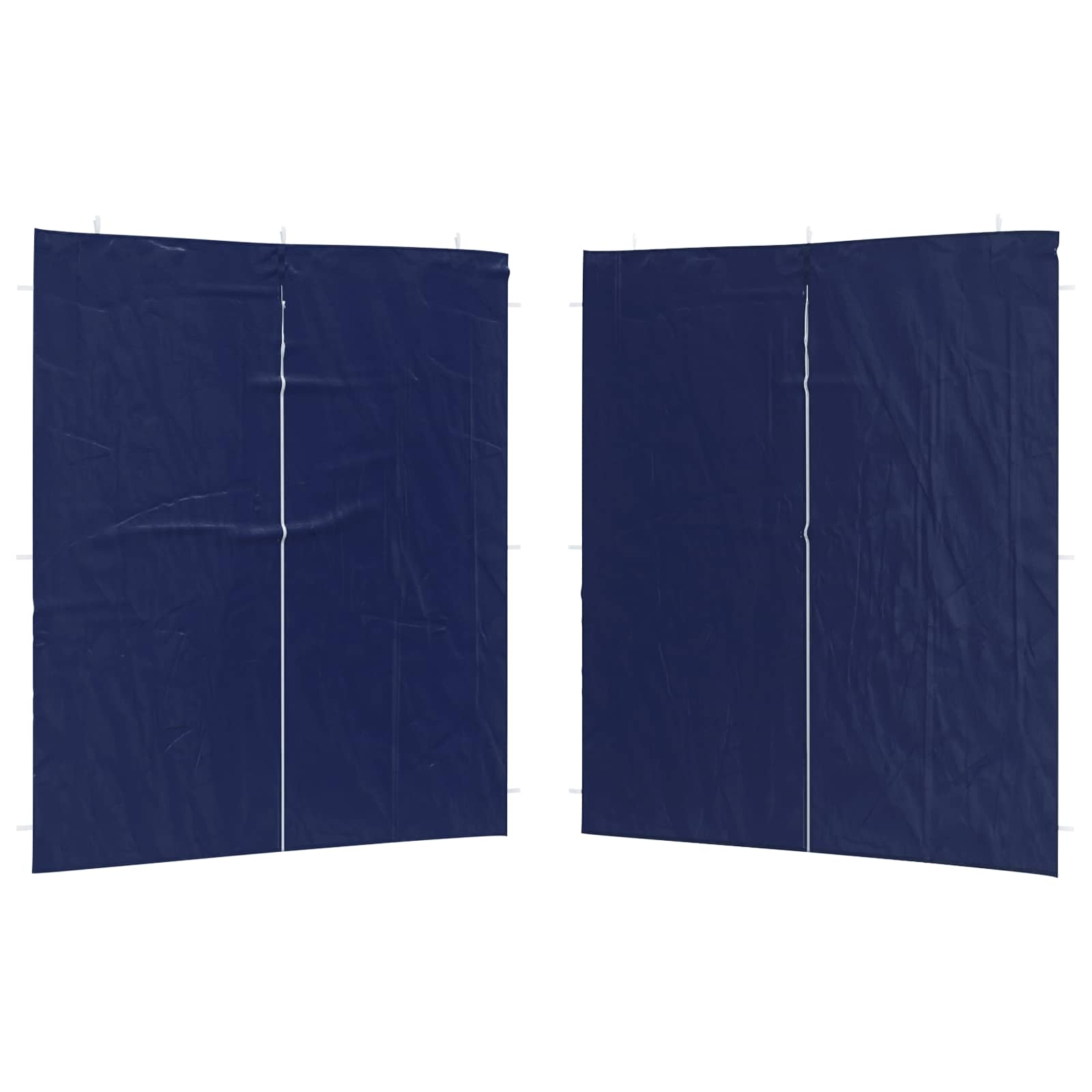 Parete per tenda da festa 2 pcs Blu 200 x 195 cm PE e Acciaio | homemem39