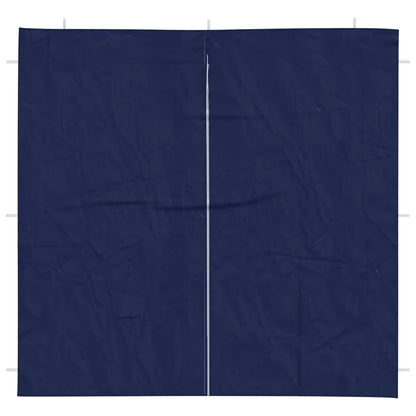Parete per tenda da festa 2 pcs Blu 200 x 195 cm PE e Acciaio | homemem39