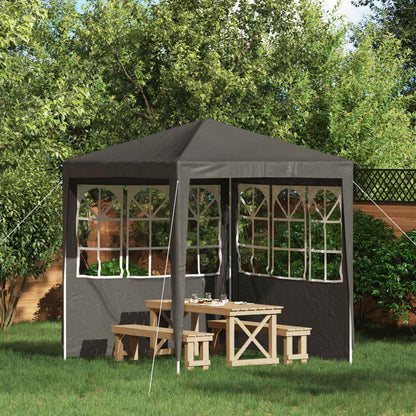 Parete per tenda da festa 2 pcs 200 x 195 cm Antracite | homemem39