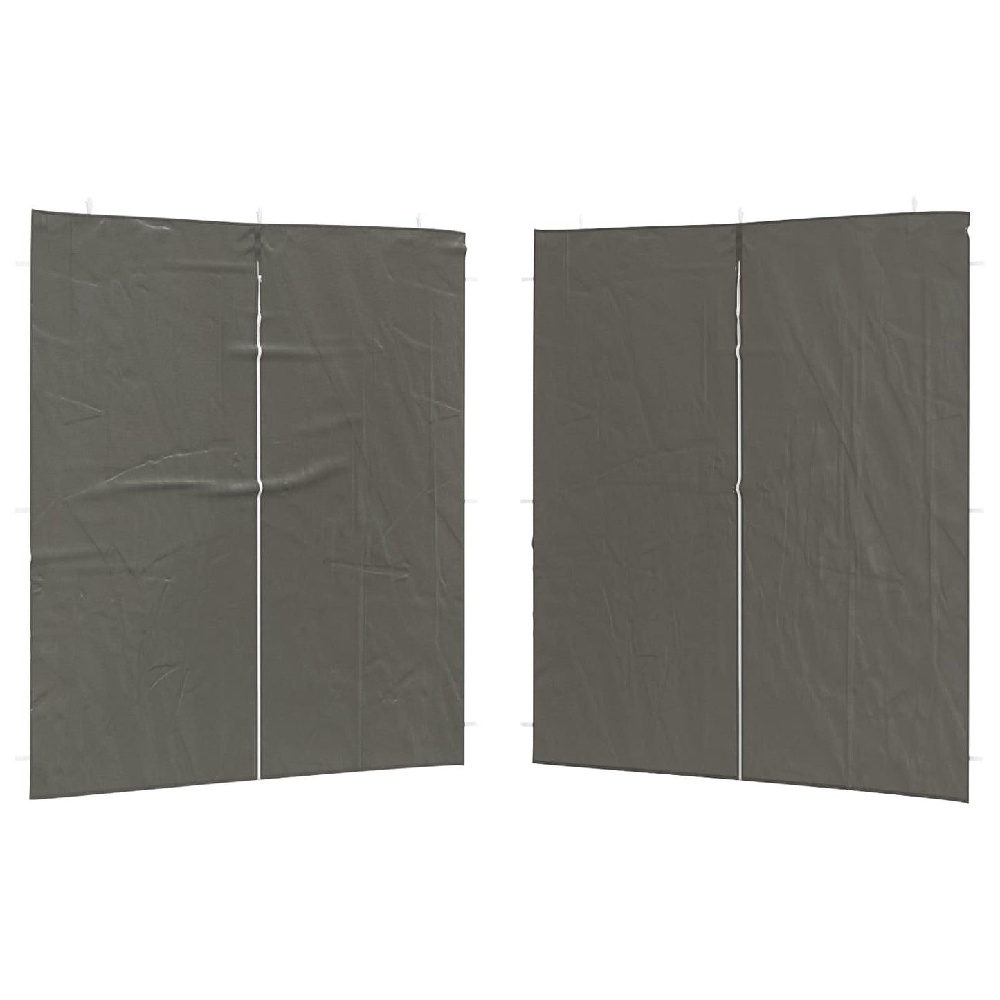 Parete per tenda da festa 2 pcs Antracite 200 x 195 cm | homemem39