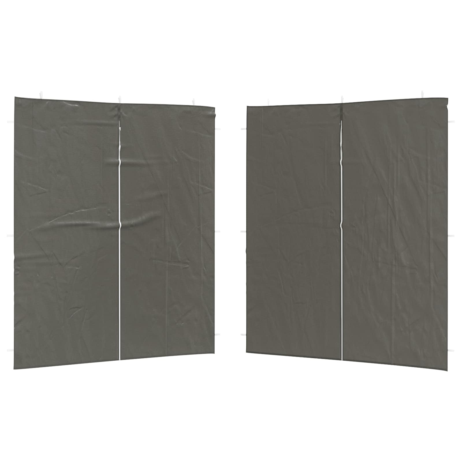 Parete per tenda da festa 2 pcs Antracite 200 x 195 cm | homemem39