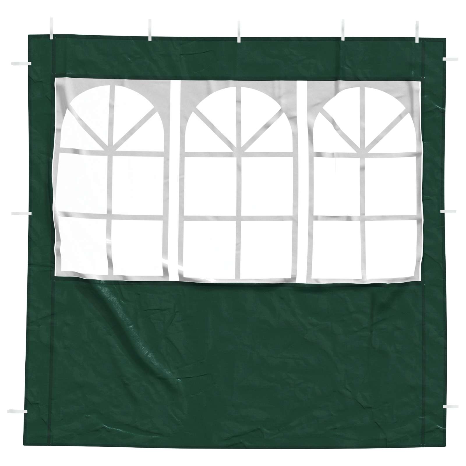Parete per tenda da festa 2 pcs 200 x 195 cm Verde PE e Acciaio | homemem39