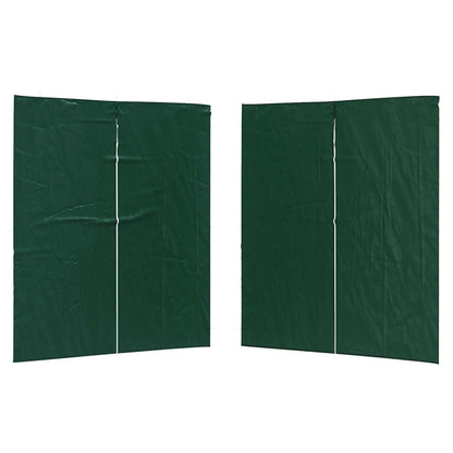 Parete per tenda da festa 2 pcs Verde 200 x 195 cm PE e Acciaio | homemem39
