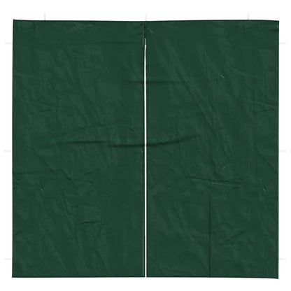 Parete per tenda da festa 2 pcs Verde 200 x 195 cm PE e Acciaio | homemem39