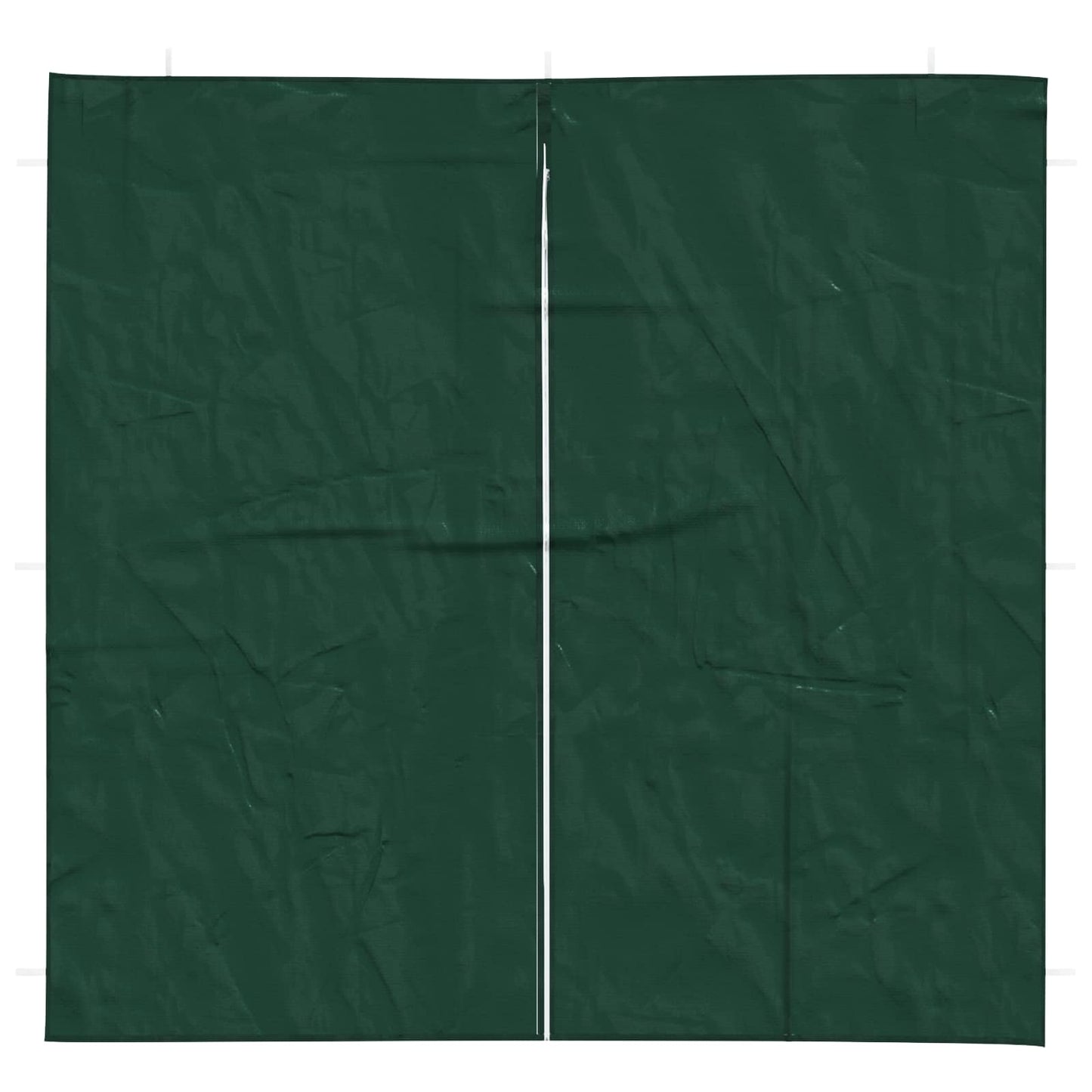 Parete per tenda da festa 2 pcs Verde 200 x 195 cm PE e Acciaio