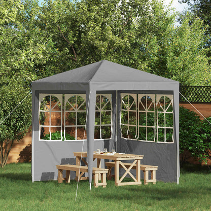 Parete per tenda da festa 2 pcs 200 x 195 cm Grigio Chiaro | homemem39
