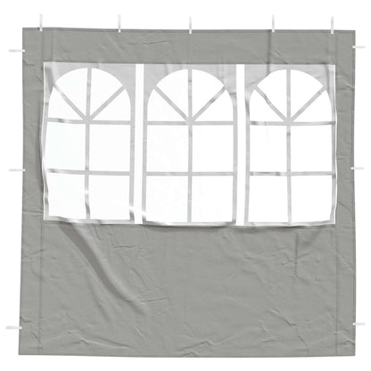 Parete per tenda da festa 2 pcs 200 x 195 cm Grigio Chiaro | homemem39