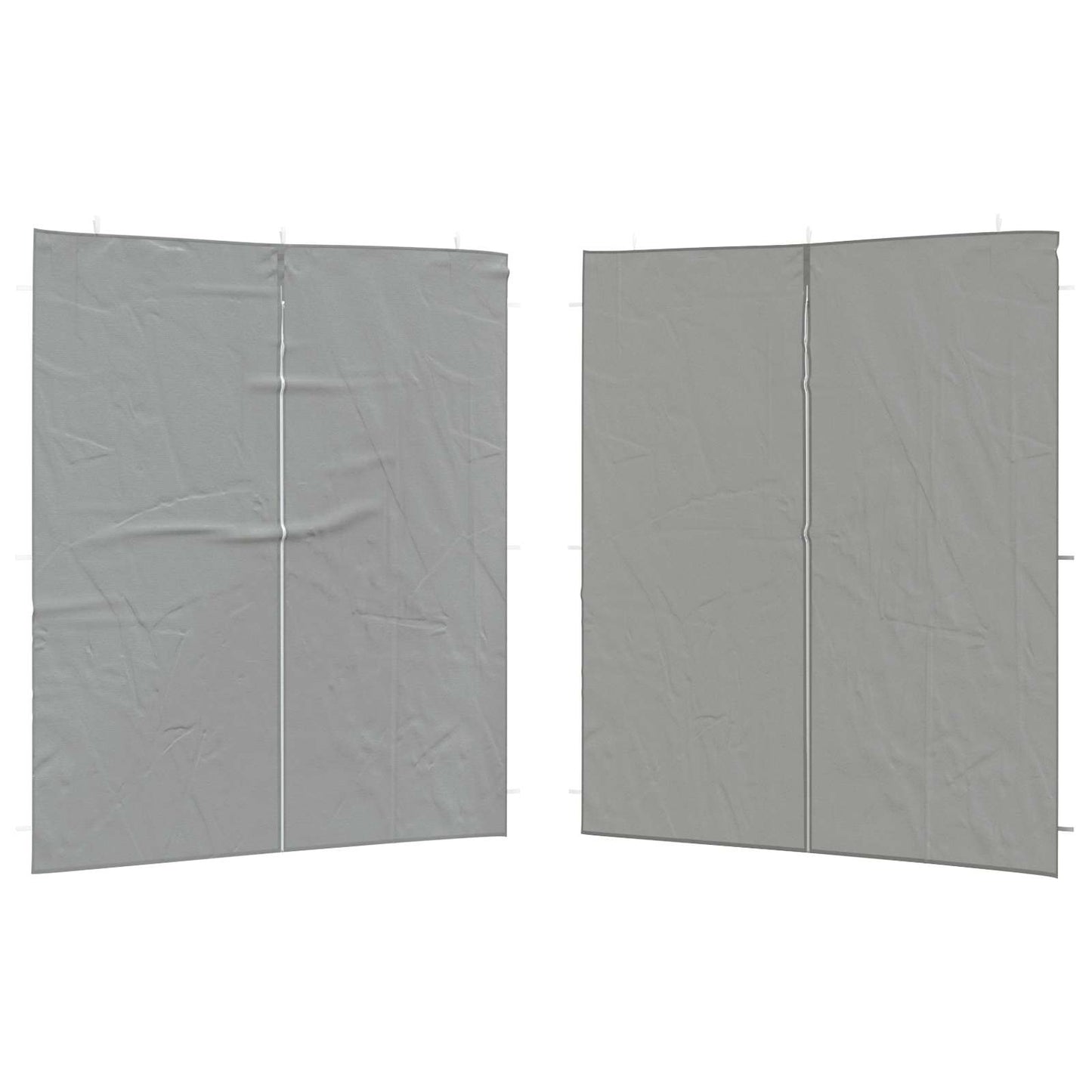 Parete per tenda da festa 2 pcs Grigio Chiaro 200 x 195 cm | homemem39
