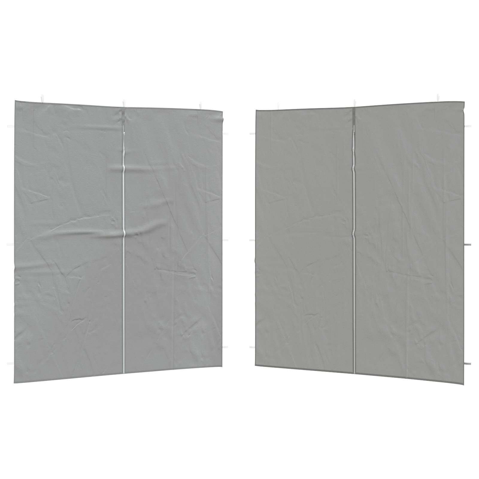 Parete per tenda da festa 2 pcs Grigio Chiaro 200 x 195 cm | homemem39