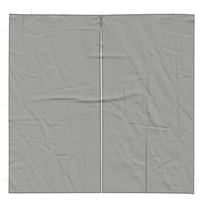 Parete per tenda da festa 2 pcs Grigio Chiaro 200 x 195 cm | homemem39