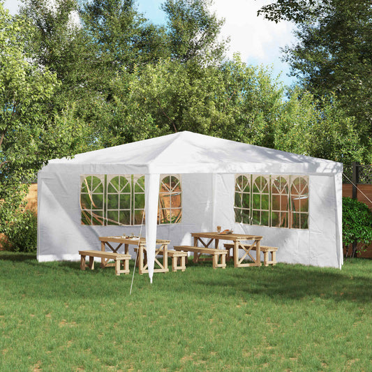 Parete per tenda da festa 2 pcs 400 x 195 cm Bianco | homemem39