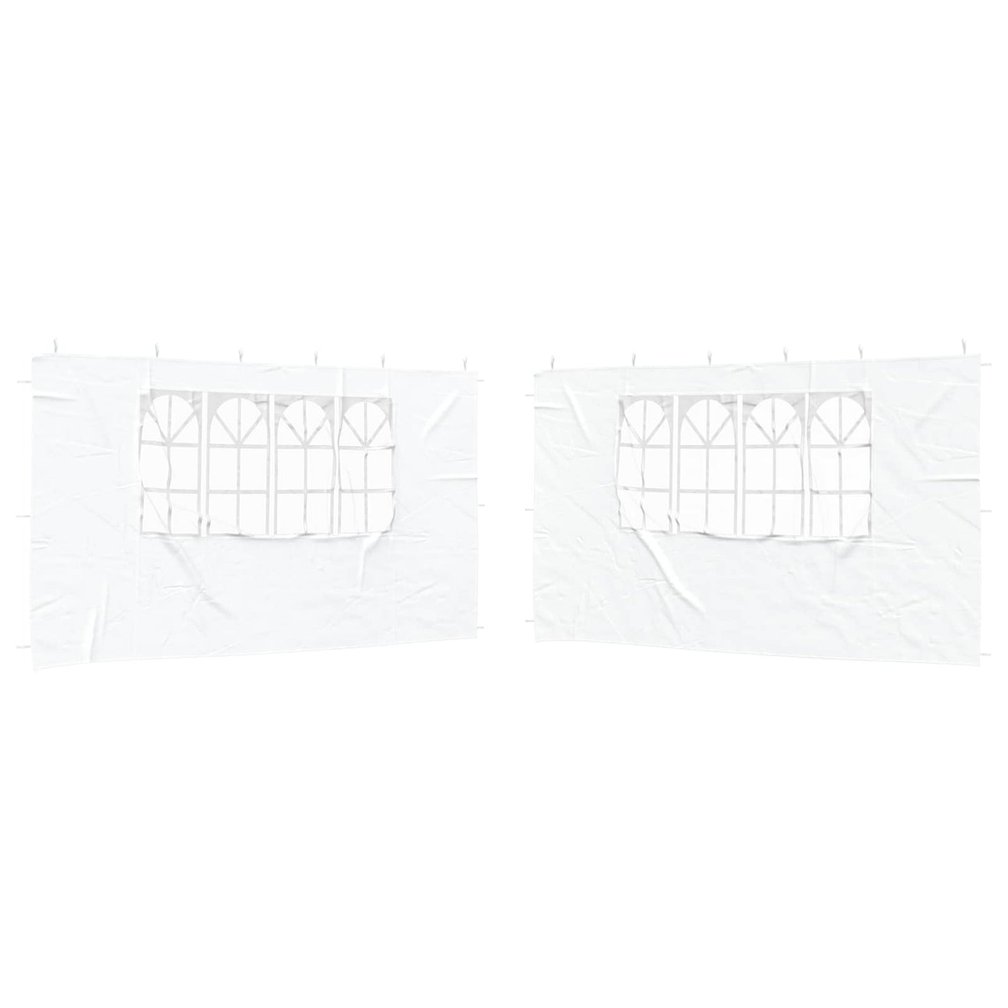 Parete per tenda da festa 2 pcs 400 x 195 cm Bianco | homemem39
