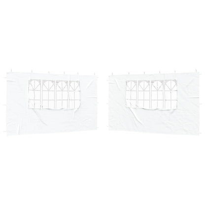 Parete per tenda da festa 2 pcs 400 x 195 cm Bianco | homemem39