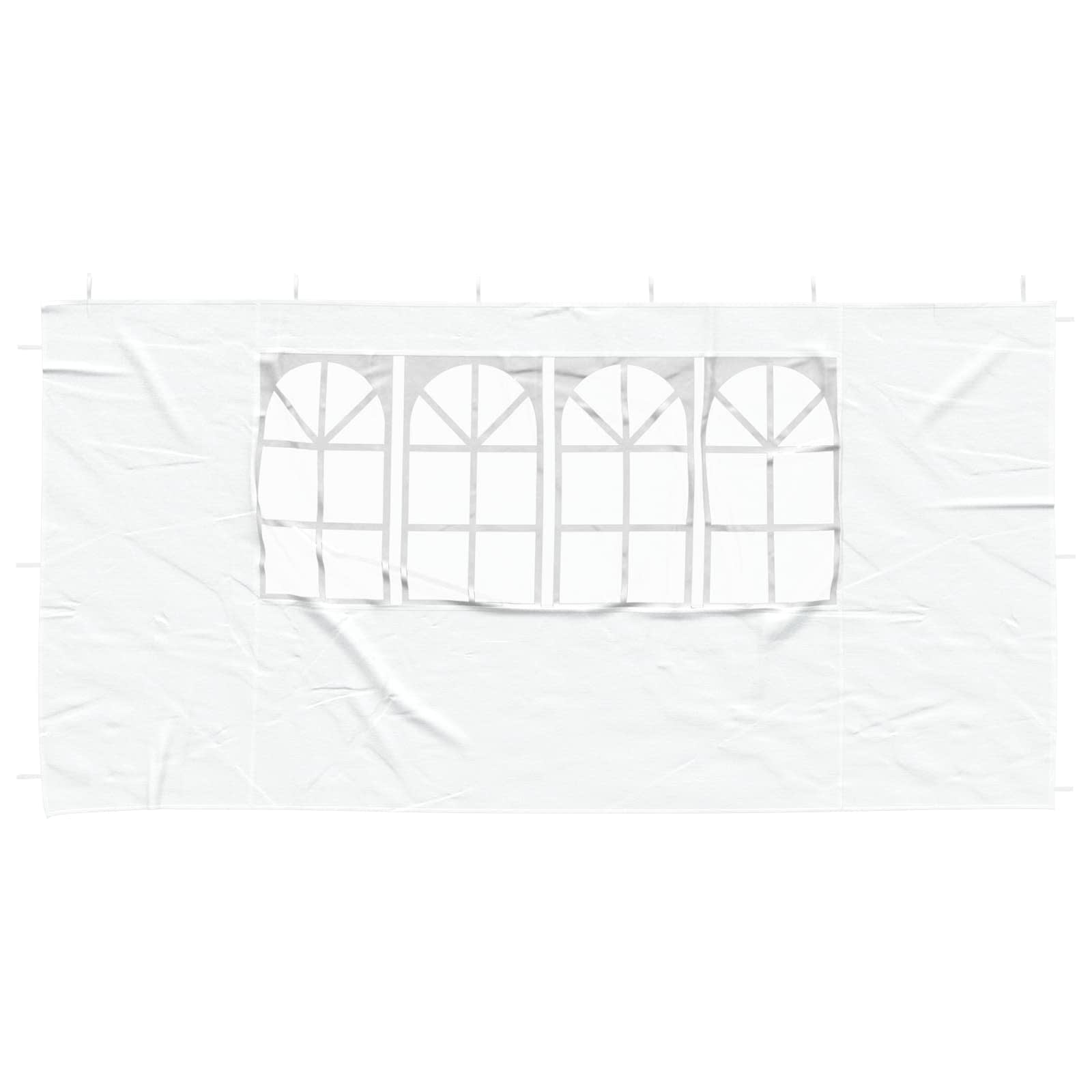 Parete per tenda da festa 2 pcs 400 x 195 cm Bianco | homemem39