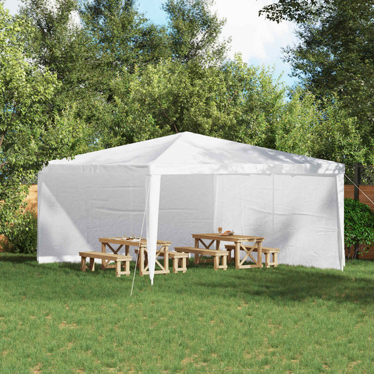 Parete per tenda da festa 2 pcs Bianco 400 x 195 cm | homemem39