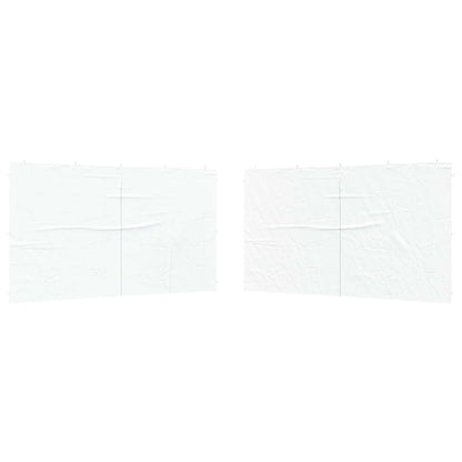 Parete per tenda da festa 2 pcs Bianco 400 x 195 cm | homemem39