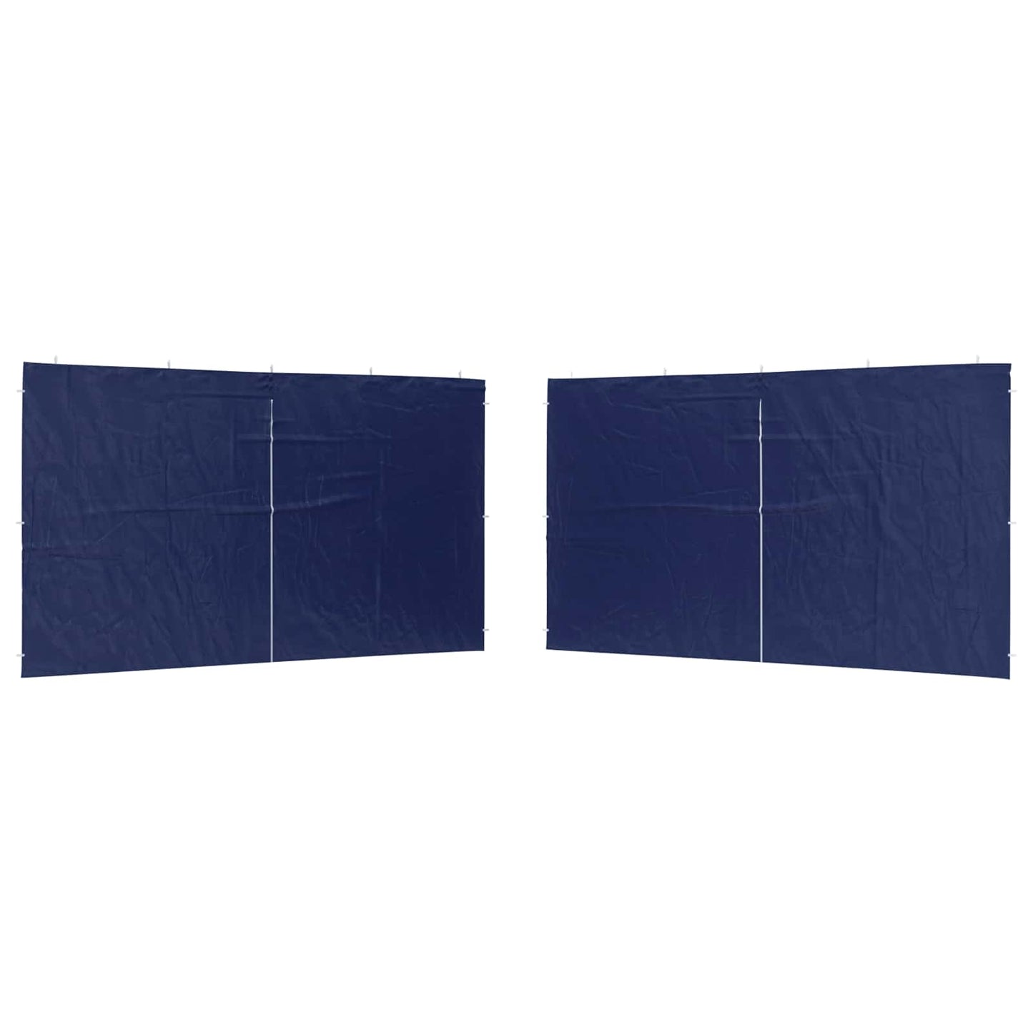 Parete per tenda da festa 2 pcs Blu 400 x 195 cm PE e Acciaio | homemem39