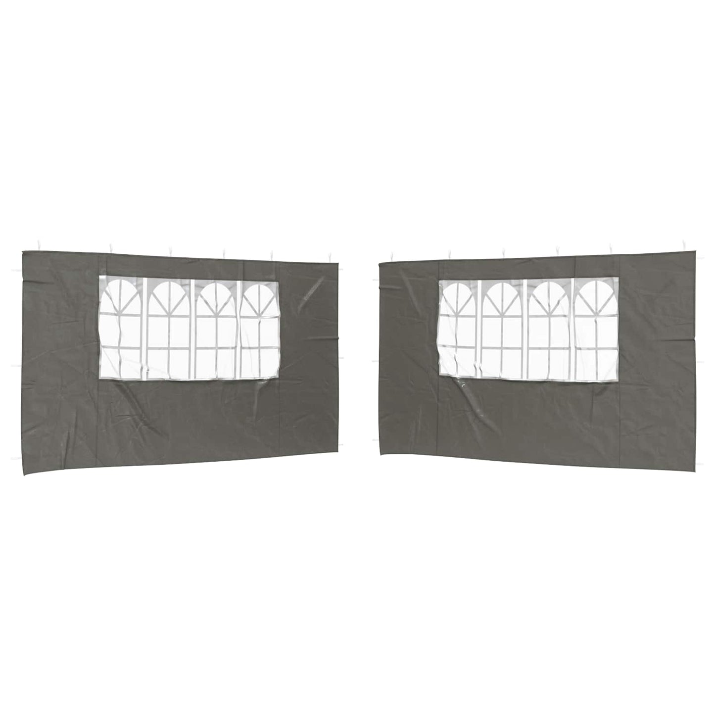 Parete per tenda da festa 2 pcs 400 x 195 cm Antracite