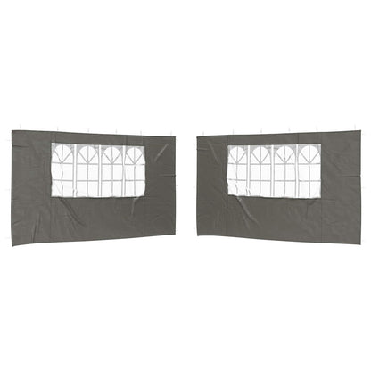 Parete per tenda da festa 2 pcs 400 x 195 cm Antracite