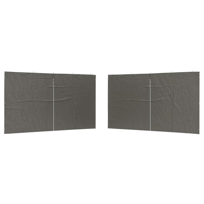 Parete per tenda da festa 2 pcs Antracite 400 x 195 cm
