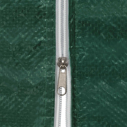 Parete per tenda da festa 2 pcs Verde 400 x 195 cm PE e Acciaio | homemem39