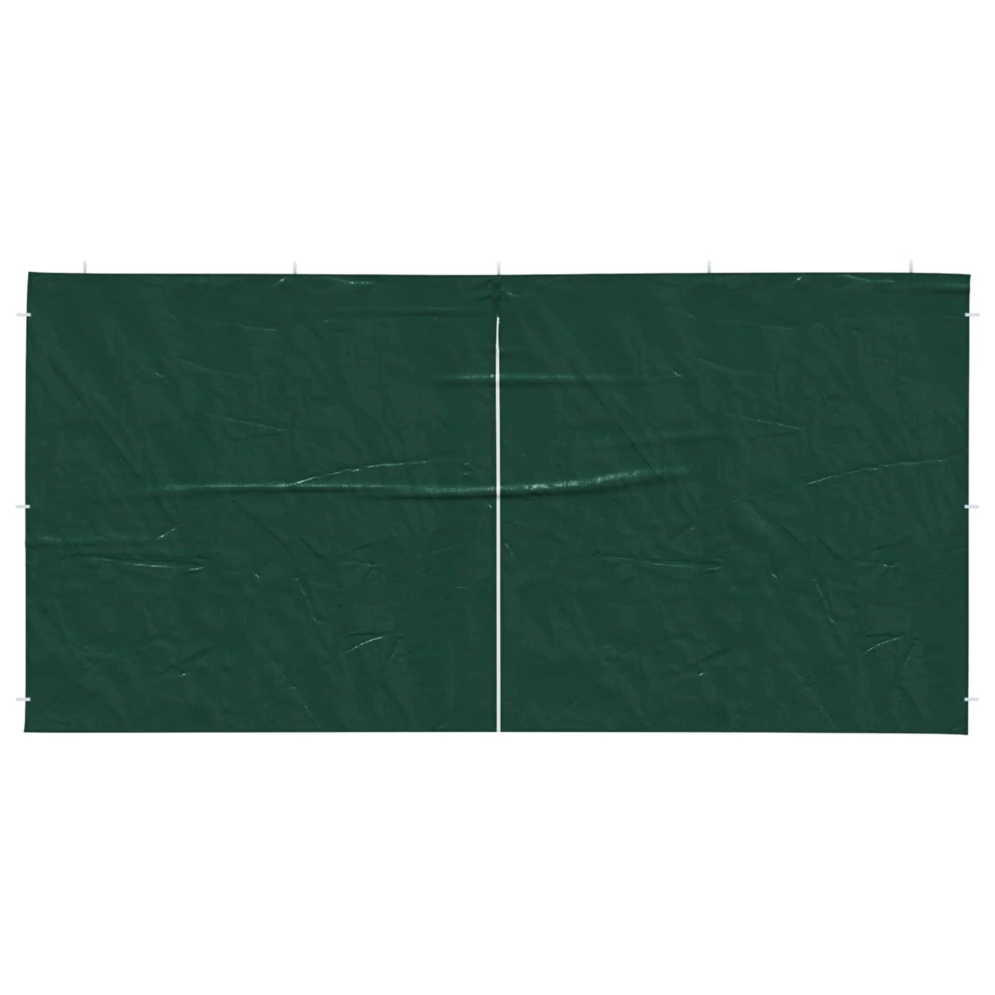 Parete per tenda da festa 2 pcs Verde 400 x 195 cm PE e Acciaio | homemem39