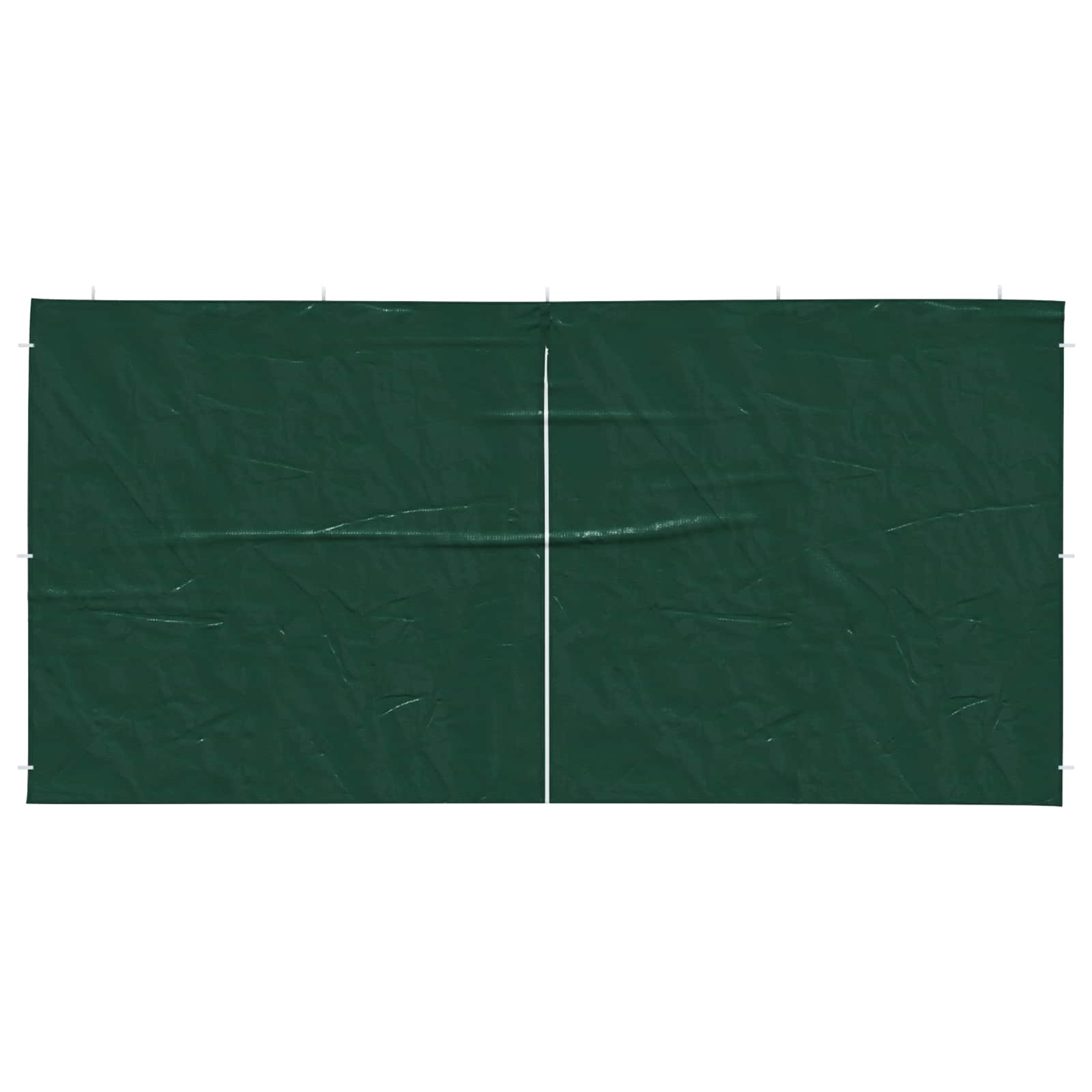 Parete per tenda da festa 2 pcs Verde 400 x 195 cm PE e Acciaio | homemem39