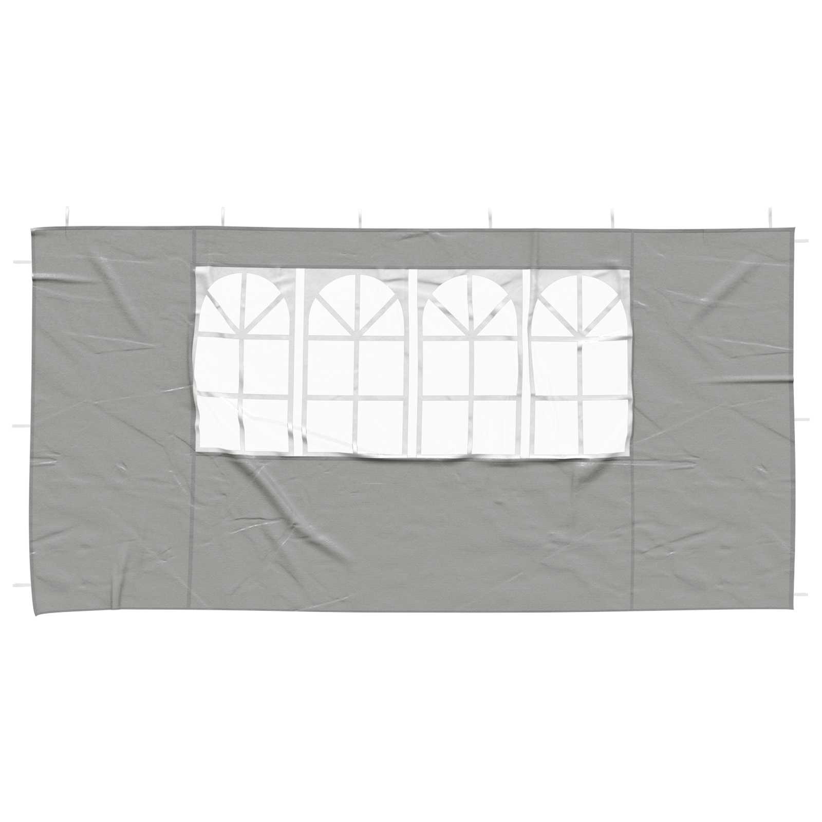 Parete per tenda da festa 2 pcs 400 x 195 cm Grigio Chiaro | homemem39