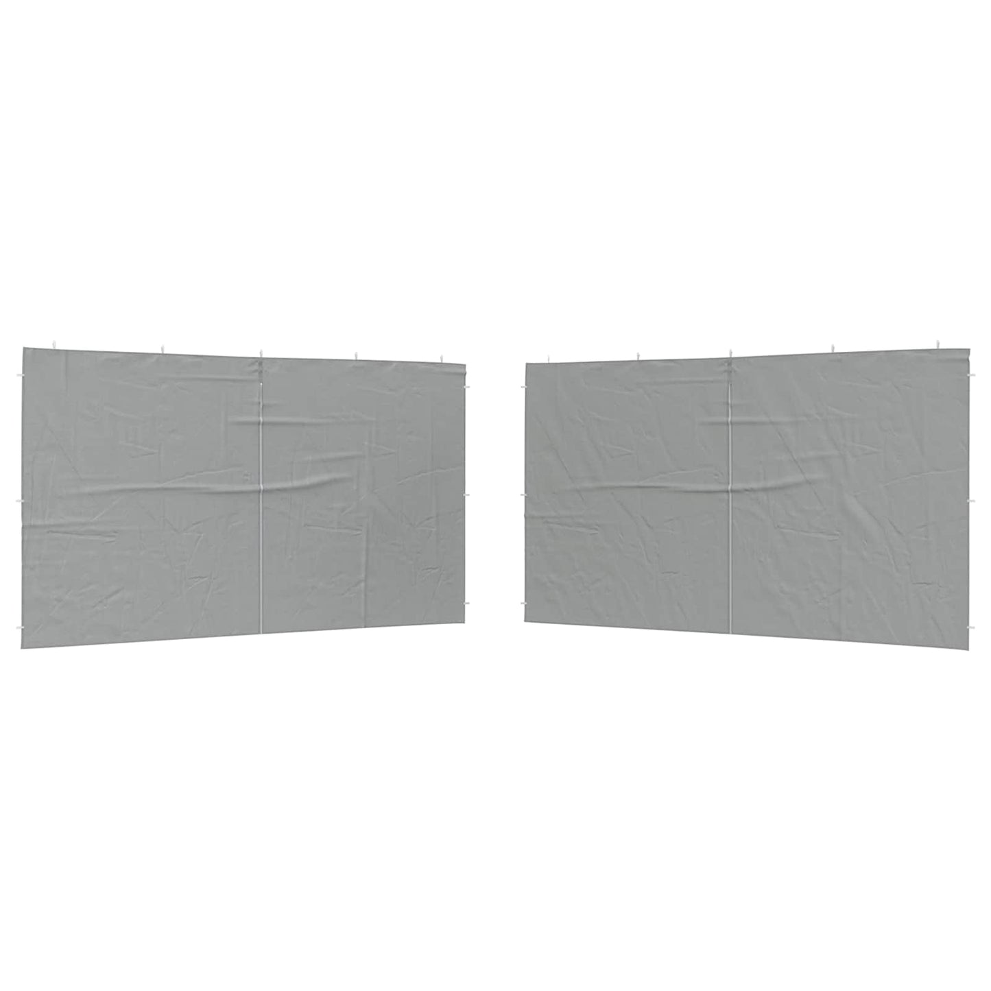 Parete per tenda da festa 2 pcs Grigio chiaro 400 x 195 cm | homemem39