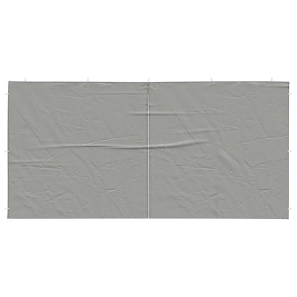 Parete per tenda da festa 2 pcs Grigio chiaro 400 x 195 cm | homemem39