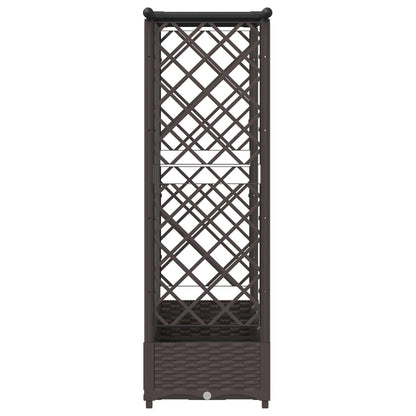 Letto Rialzato con Griglia e Tetto Marrone 202,5 x 40 x 123 cm | homemem39