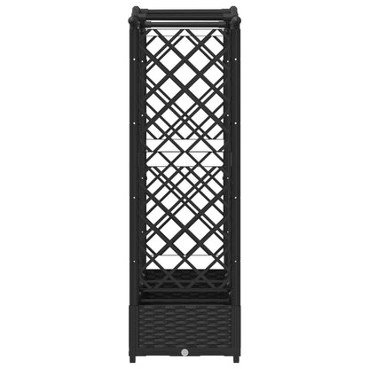 Letto Rialzato con Griglia e Tetto Nero 207 x 40 x 126 cm PP | homemem39