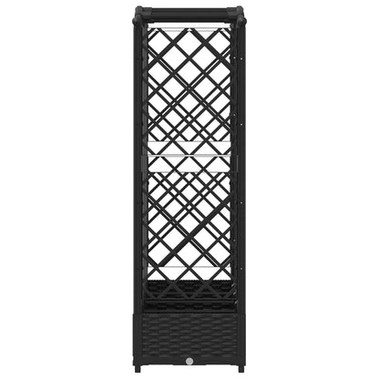Letto Rialzato con Griglia e Tetto Nero 203,5 x 40 x 125 cm PP | homemem39