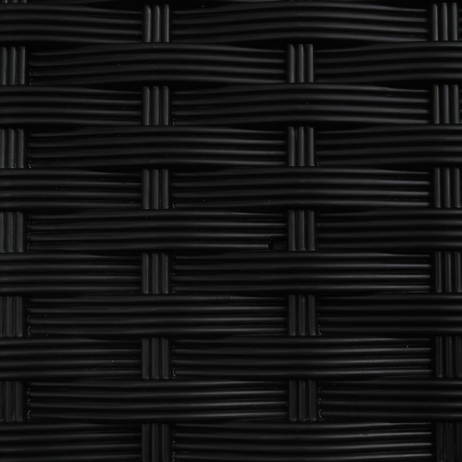 Letto Rialzato con Griglia e Tetto Nero 204 x 40 x 141 cm PP | homemem39