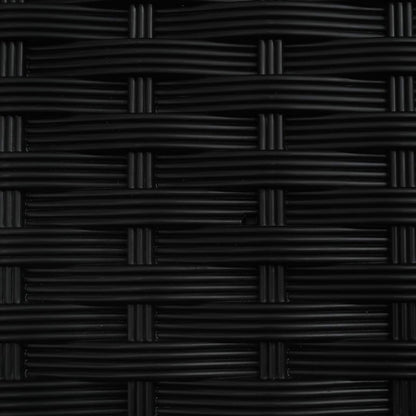 Letto Rialzato con Griglia e Tetto Nero 204 x 40 x 141 cm PP | homemem39