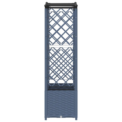 Letto Rialzato con Griglia e Tetto Grigio 163 x 40 x 141 cm PP | homemem39