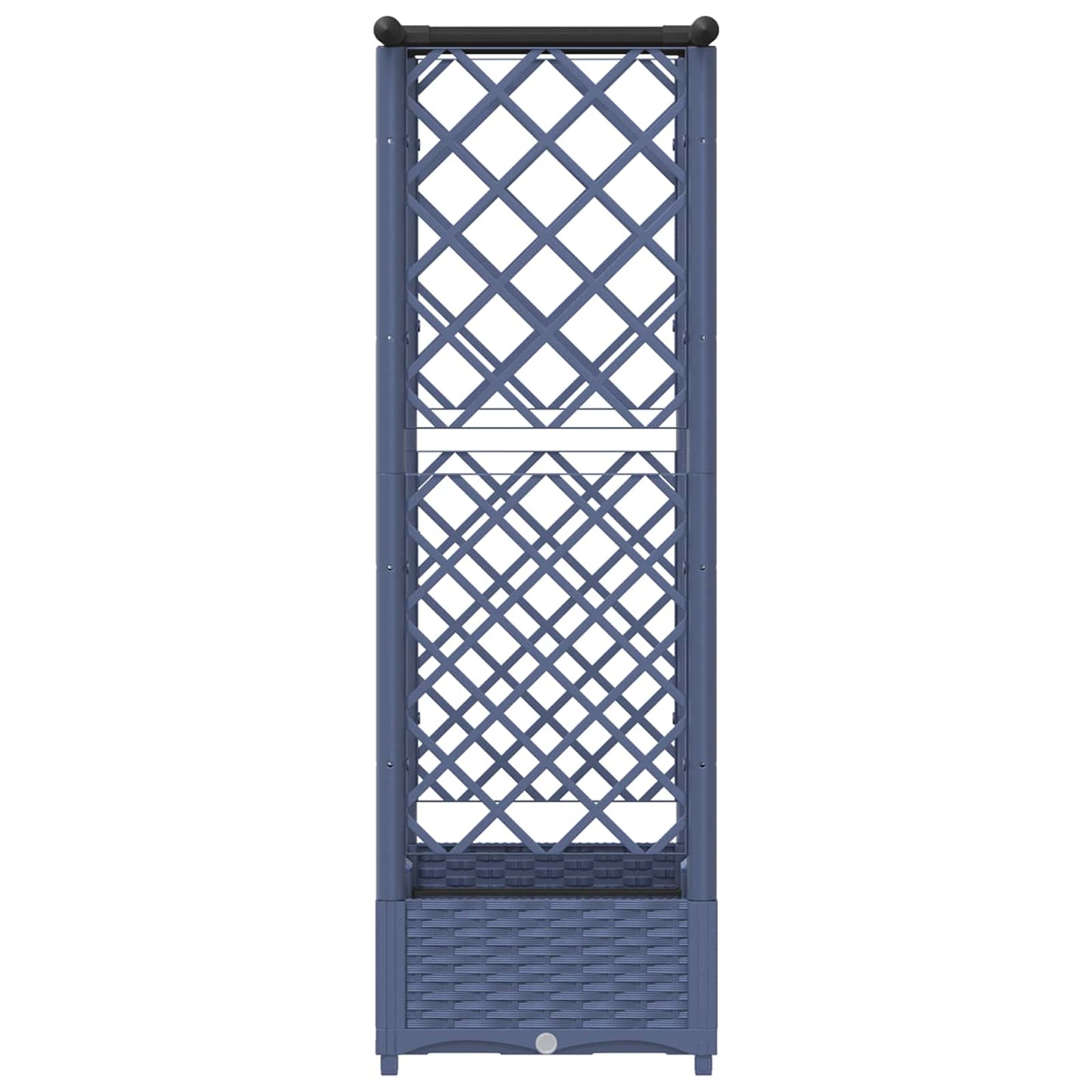 Letto Rialzato con Griglia e Tetto Grigio 122,5 x 40 x 123 cm | homemem39