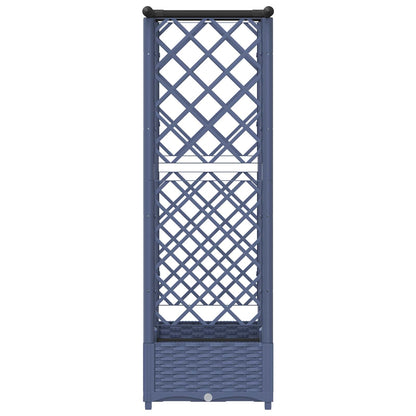 Letto Rialzato con Griglia e Tetto Grigio 122,5 x 40 x 123 cm | homemem39